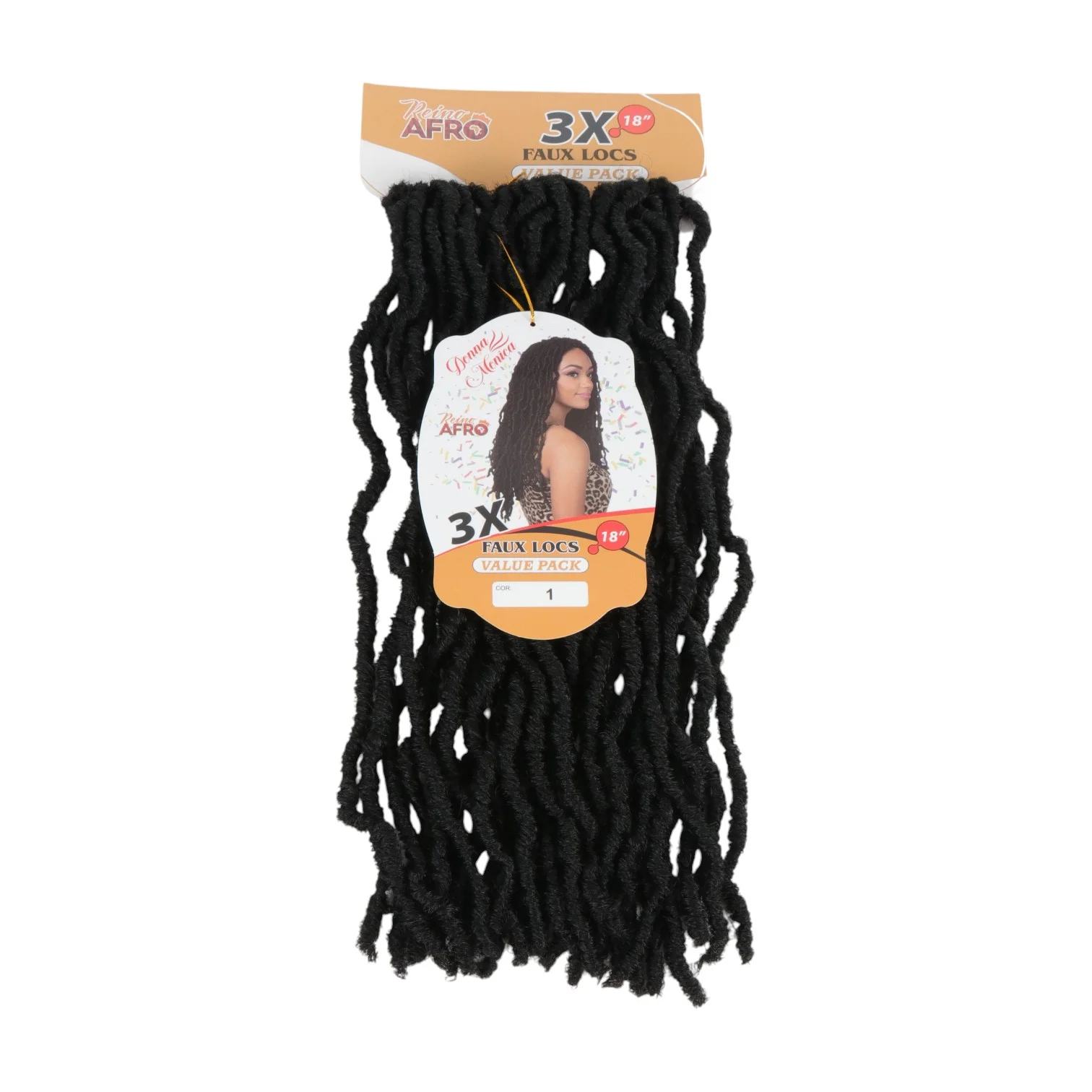 Donna Monica Faux Locs 18' N1